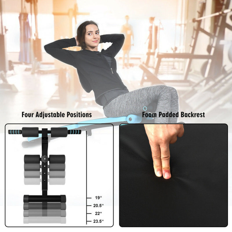 Folding Weight Bench Adjustable Sit-Up Board Workout Slant Bench
