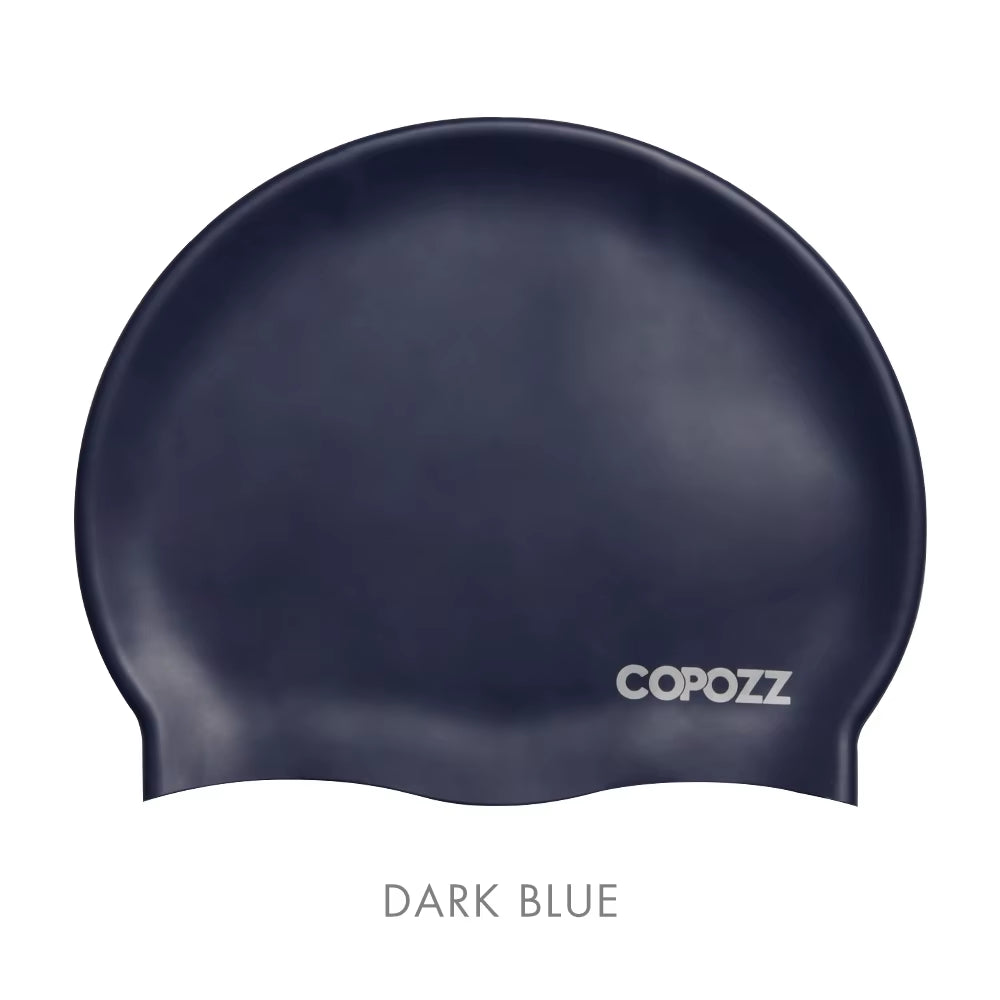 Men Elastic Swimming Hat Large Size Swimming Wear Professional Adults Waterproof Swimming Hat Silicone Swimming Caps
